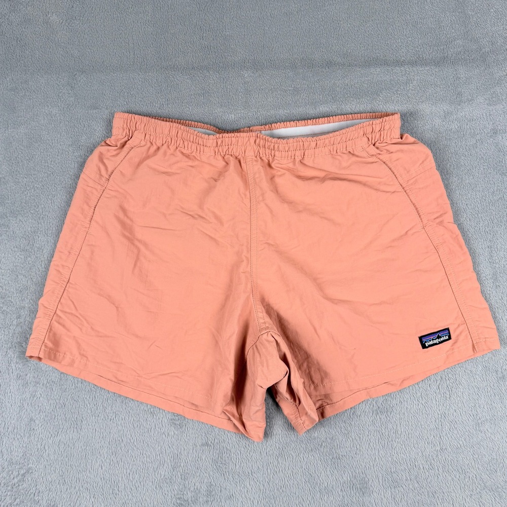 Patagonia Mens Baggies Shorts 5in Inseam Melon Fish Pink Orange 57058 Size M